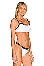 view 2 of 4 TOP BIKINI LINA in White & Black