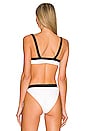 view 3 of 4 TOP BIKINI LINA in White & Black