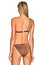 view 3 of 5 Kaia Bikini Top in Chocolate Shimmer
