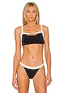 view 1 of 4 HAUT DE MAILLOT DE BAIN LINA in Black & Sand