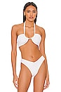 view 1 of 4 TOP BIKINI RUCHED HALTER in White