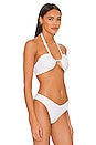 view 2 of 4 TOP BIKINI RUCHED HALTER in White