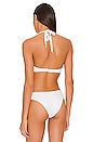 view 3 of 4 TOP BIKINI RUCHED HALTER in White