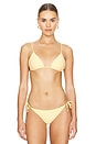 view 1 of 5 Alexa Bikini Top in Citrus & White