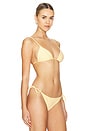 view 2 of 5 Alexa Bikini Top in Citrus & White