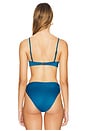 view 3 of 4 Alessia Bikini Top in Mykonos Blue
