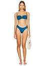 view 4 of 4 Alessia Bikini Top in Mykonos Blue