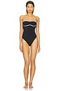 view 2 of 4 Thea One Piece in Black & White