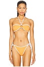 view 1 of 4 Palermo Bikini Top in Sunset & White