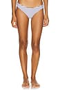 view 1 of 5 Lily Bikini Bottom in White & Deep Navy