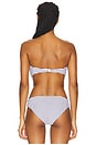view 3 of 5 Genevieve Bikini Top in White & Deep Navy