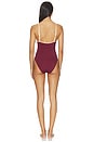 view 3 of 3 BAÑADOR SOLEIL in Dark Cherry & White