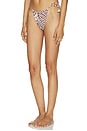 view 2 of 5 Martine Bikini Bottom in Cacao & Ecru