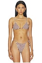 view 1 of 4 Jolie Bikini Top in Cacao & Ecru