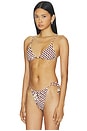 view 2 of 4 Jolie Bikini Top in Cacao & Ecru