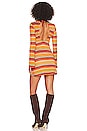 view 3 of 3 Kingston Bell Sleeve Mini Dress in Orange Multi