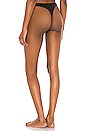 view 3 of 4 Organic Cotton High Cut Thong in Black