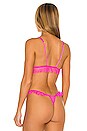 view 3 of 4 Side Ruffle Bralette in Electric Pink