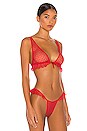 view 2 of 4 Side Ruffle Bralette in Sacred Heart