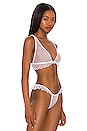 view 2 of 4 Coucou Lola Side Ruffle Bralette in White