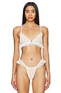 view 1 of 4 Nothing But Net Triangle Bralette in Off-white