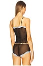 view 3 of 4 Tulle With Lace Cami in Black & Crystal Blue