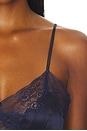 view 5 of 4 Silk Charmeuse Mini Slip Dress in Navy Sateen