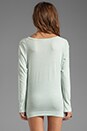 view 3 of 4 Organic Cotton Long Sleeve V Neck in Aquamint