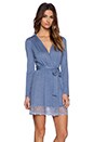 view 2 of 4 Venice Robe With Lace Hem in Denim