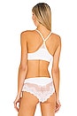 view 3 of 4 So Fine with Lace Triangle Racer Back Bralette in White