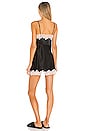 view 3 of 3 Silk Charmeuse Mini Slip in Black & Vintage Ivory