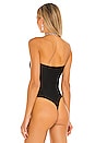 view 4 of 5 Second Skins Strapless Bodysuit in Black