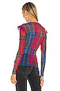 view 3 of 4 No Doubt Ruffle Top in Plaid