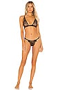 view 1 of 3 Lace Up Bra & G String Set in Black