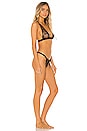 view 2 of 3 Lace Up Bra & G String Set in Black