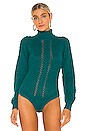view 2 of 5 Turtleneck Bodysuit in Emerald