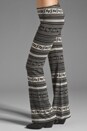 view 2 of 7 Tapestry Flare Leg Pants in Black/Stone in Black & Stone