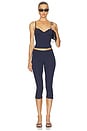 view 5 of 6 Capri Leggings in Navy