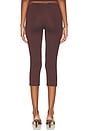 view 5 of 6 LEGGINGS CAPRI RIGHT BANK in Chocolate
