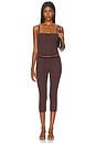 view 6 of 6 LEGGINGS CAPRI RIGHT BANK in Chocolate