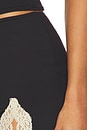 view 6 of 6 Delicious With Lace Lily Half Slip in Black & Parchment