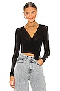 view 1 of 4 Wrap Top in Black