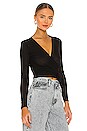 view 2 of 4 Wrap Top in Black
