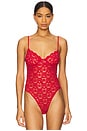 view 2 of 5 VICKI 레이스 바디수트 in Red