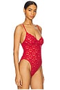 view 3 of 5 VICKI 레이스 바디수트 in Red