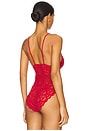 view 4 of 5 VICKI 레이스 바디수트 in Red
