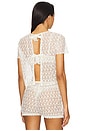 view 4 of 6 Little Flower Coquette Baby Tee in Off White