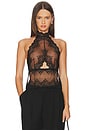 view 1 of 4 So Fine Lace Marlyin Halter in Black