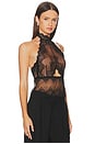 view 2 of 4 So Fine Lace Marlyin Halter in Black