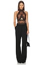 view 4 of 4 So Fine Lace Marlyin Halter in Black